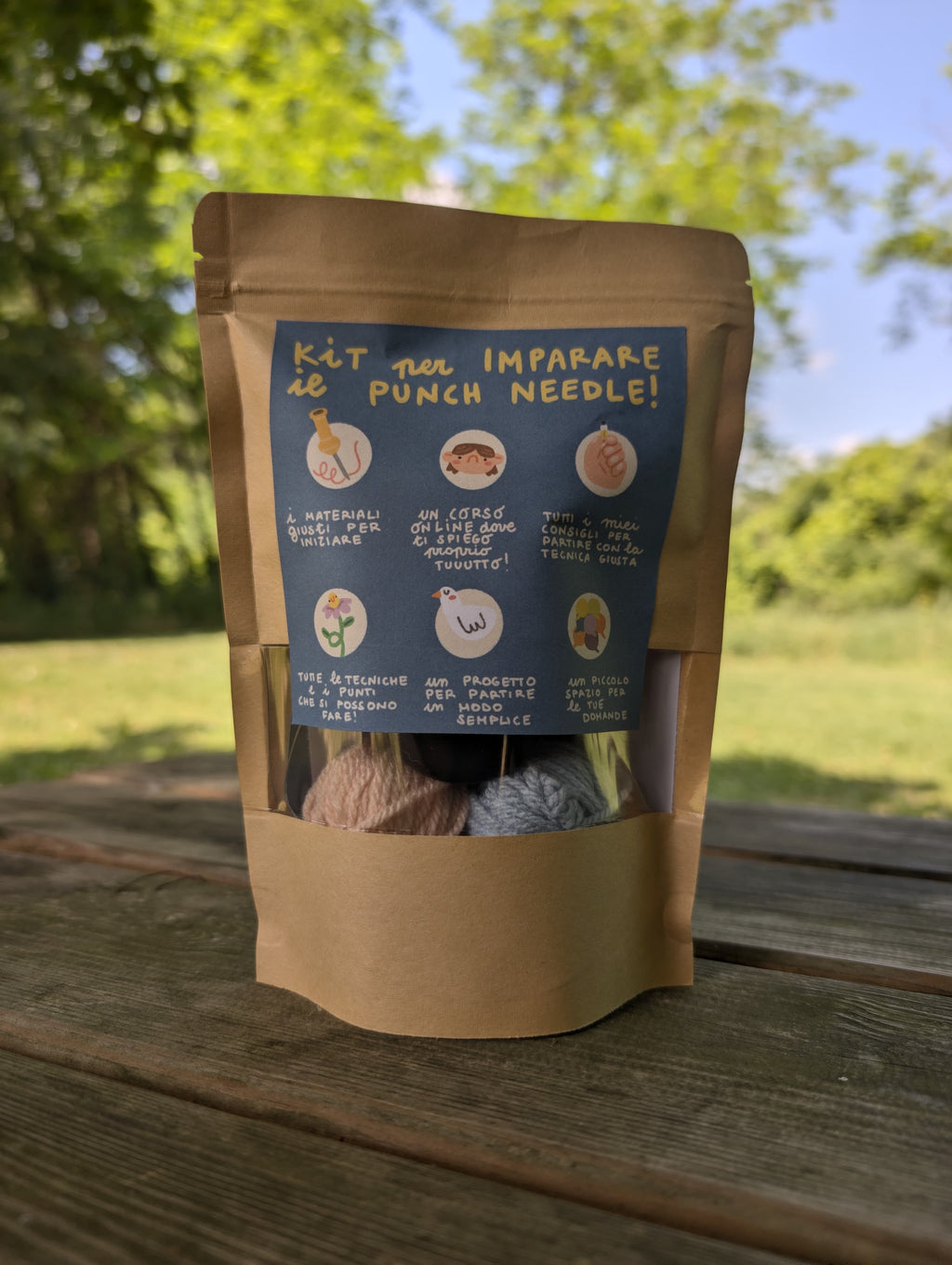 Kit per imparare il punch needle