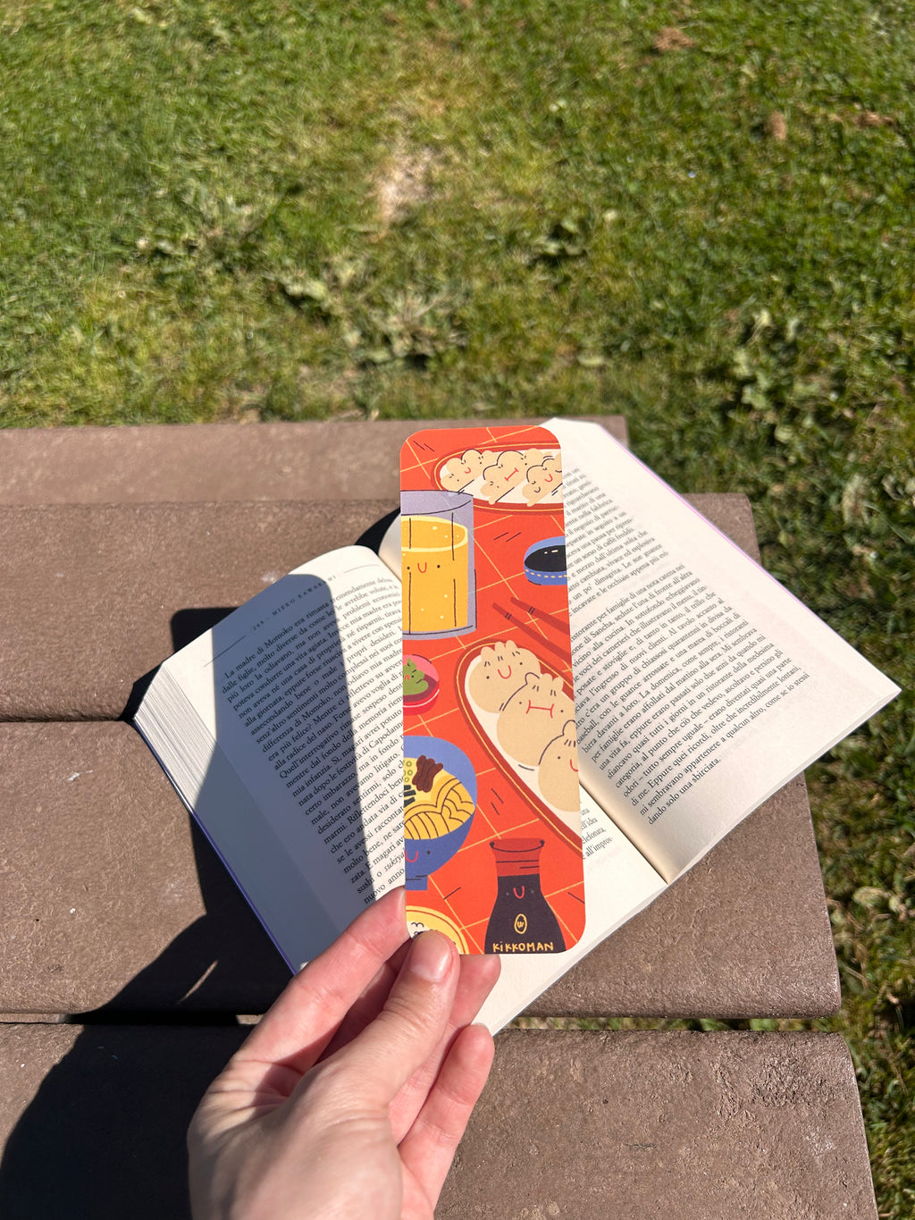 Bookmark for pizza and Chinese food lovers