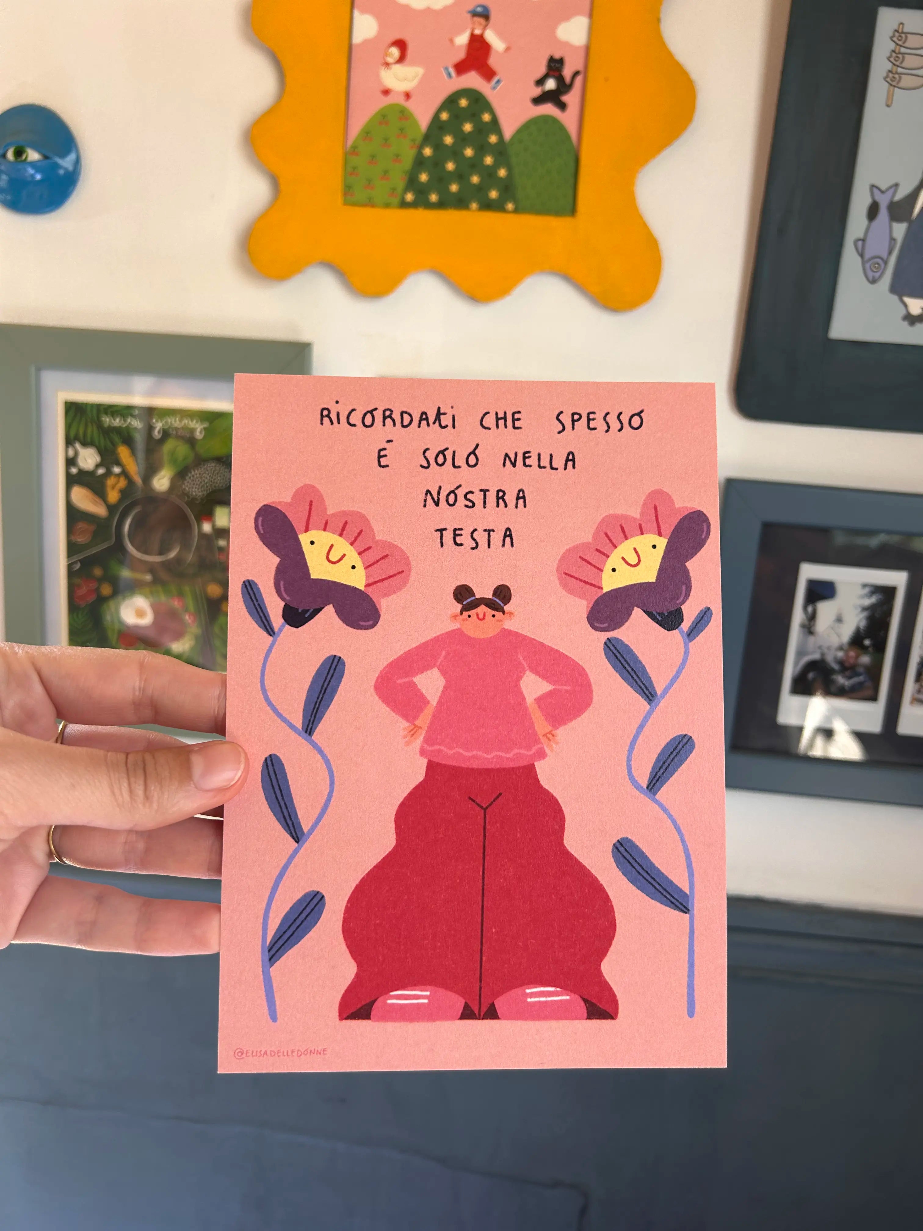 Illustrazione "resta nella nostra testa"