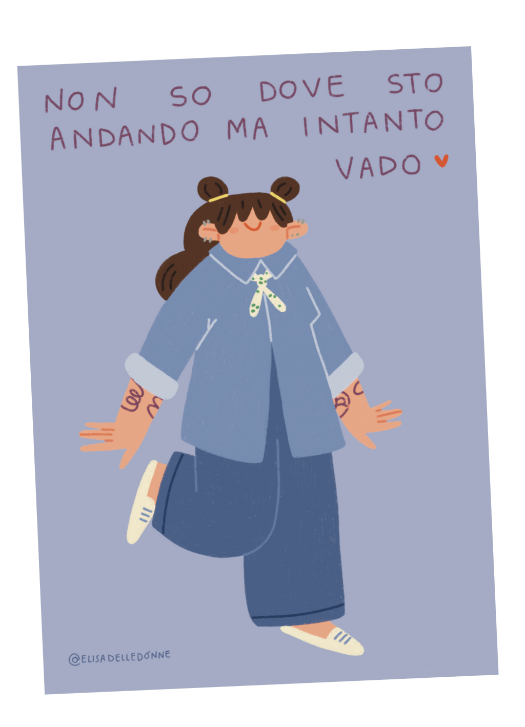 Illustrazione "intanto vado"