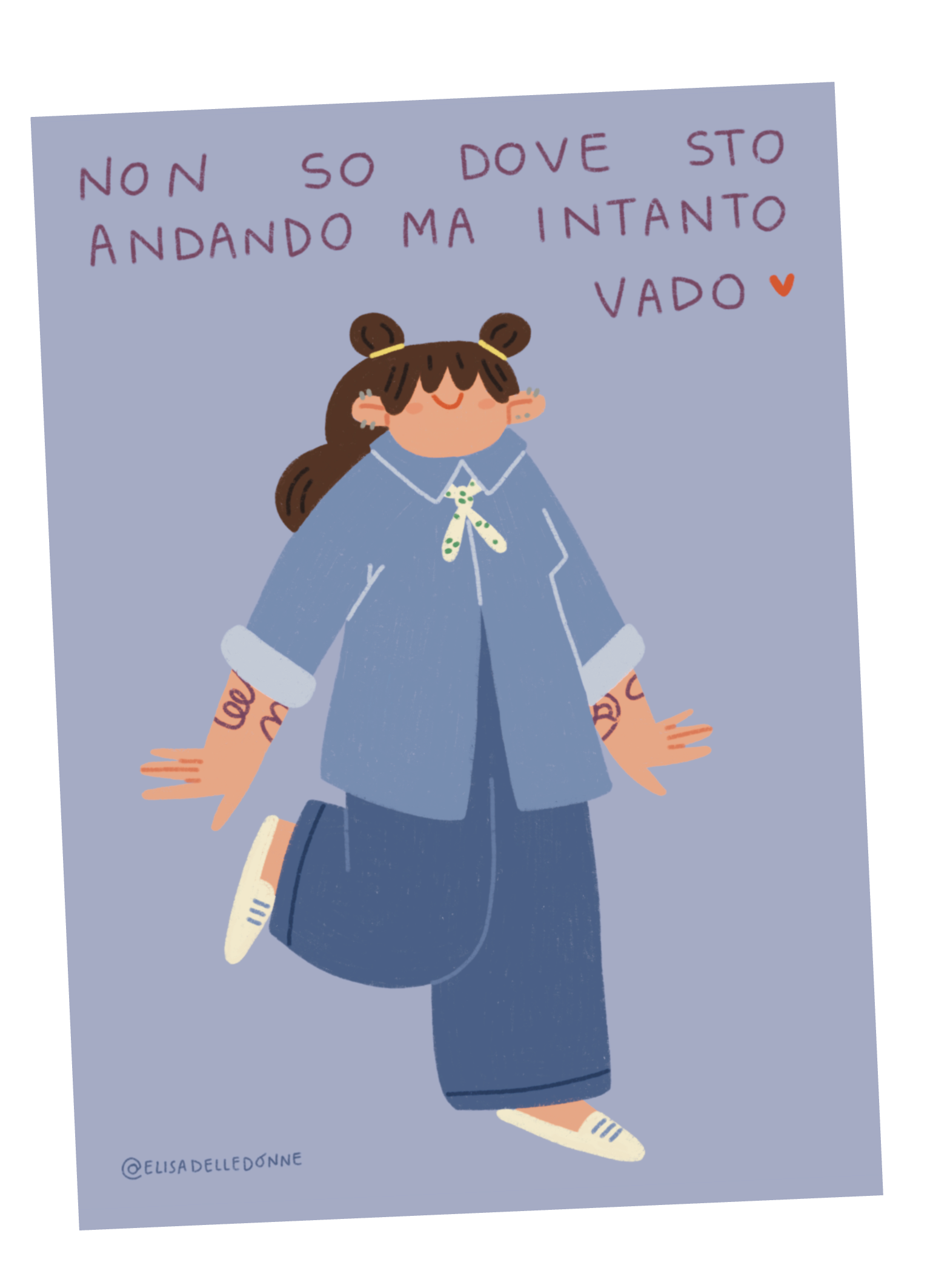 Illustrazione "intanto vado"