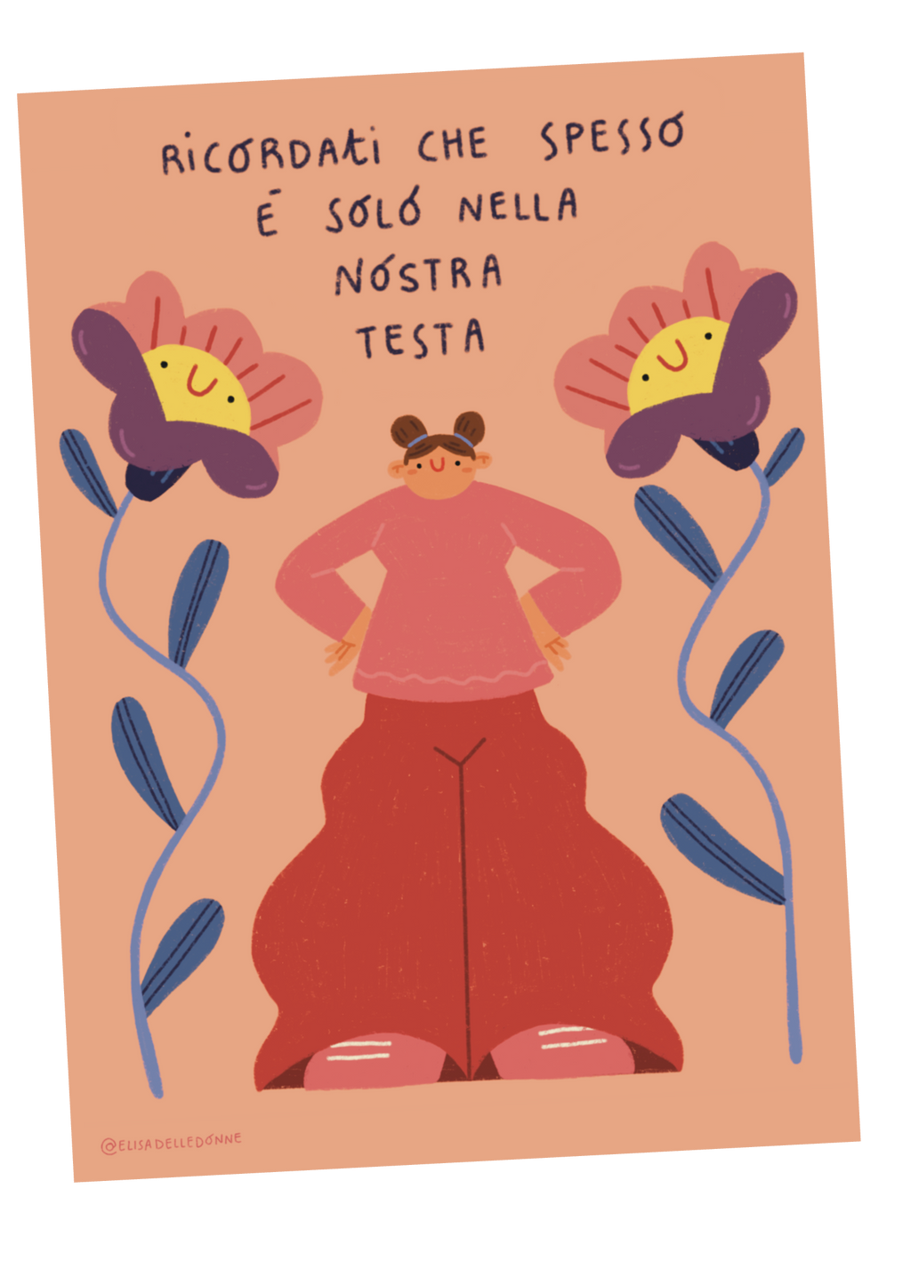Illustrazione "resta nella nostra testa"