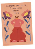 Illustrazione "resta nella nostra testa"