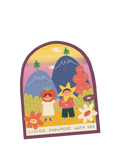 Sticker "living anywhere with you"